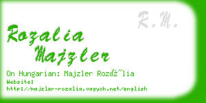 rozalia majzler business card